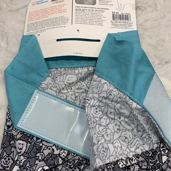 NWT Set Bobs Skechers Woof Party Harness Bandana Collar *BENEFITS ANIMALS* - Picture 9 of 11